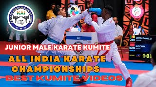 JUNIOR MALE KARATE KUMITE | ALL INDIA KARATE CHAMPIONSHIPS 2023 | BEST KUMITE VIDEOS 2023