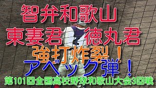 智弁和歌山東妻選手・徳丸選手強烈アベック弾！　第101回全国高校野球和歌山大会3回戦