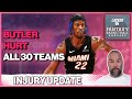 Jimmy Butler Knee Injury Update & All 30 NBA Teams Medical Report