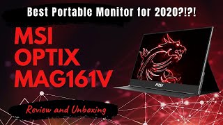 Best Portable Monitor for 2020?? | MSI Optix MAG161V Ultra Thin Portable Monitor Review and Unboxing