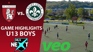 FC United vs Saint Louis Scott Gallagher - U13 MLS Next Full Game [April 23 2023]