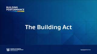 Building Code 101: The Building Act