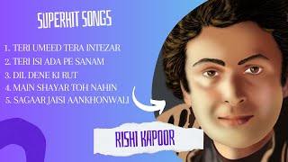 Hits of Rishi kapoor 80's 90's ke superhit gaane किशोर कुमार, लता मंगेश्कर,  मोहम्मद रफी के गाने
