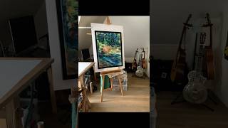 Confluence acrylic painting by Zee Blue, Making Of, 2023