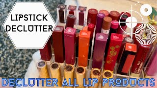 Lip Declutter: sticks, creams, stains, & glosses