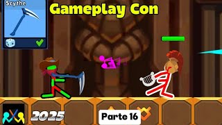 Supreme Duelist Stickman GAMEPLAY Con Scythe PARTE 16