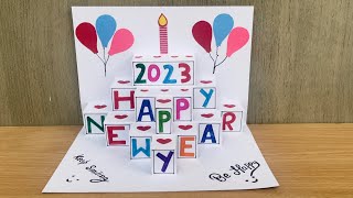 DIY - Happy New Year 2023 Greetings Card | Handmade Greetings Card