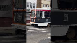 Septa Route 10:13th \u0026 Market Halloween Wrap on Route 10 trolley 9013 Looks amazing.Happy Halloween!!