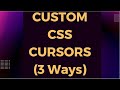 3 Custom CSS Cursors 🔥 Custom Pointer CSS (CSS & JS)