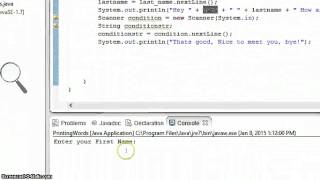 Java Tutorial Lesson 4 - Getting User Input/Scanners