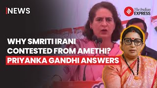 Priyanka Gandhi Slams Smriti Irani in Amethi Campaign Rally | Lok Sabha Election 2024