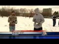 hundreds turn out for snowball fight