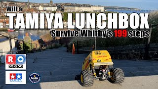 Can a Tamiya Lunchbox go down Whitby's 199 Steps | Is this an RC World Record Attempt?