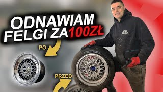 ODNAWIAM FELGI do GRUZA BMW E30 |STYLING 5|  TAK SIĘ TEGO NIE ROBI