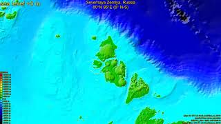 Severnaya Zemlya, Russia, (z+c) sea level rise -135 - 65 m