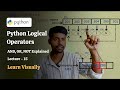 Python Logical Operators: AND, OR, NOT Explained | Lecture - 15 | Beginner Python Tutorial Course