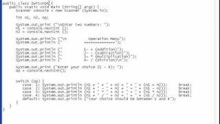Java Lesson 20 - switch Statement Part 03 Example Programs 02