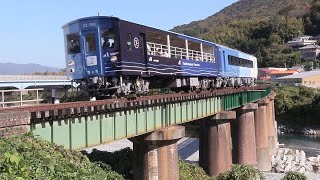 [JR四国] 藍よしのがわトロッコ 徳島線 車内と沿線から