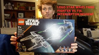 Lego Star Wars Mandalorian Fang fighter vs Tie interceptor review 75348! A wonderful value.