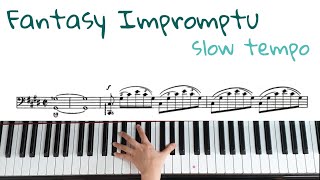 쇼팽 '즉흥환상곡' 왼손 악보배우기/Chopin Fataisie Impromptu Op.66 tutorial