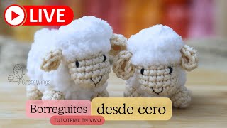 Cómo tejer Borreguitos amigurumi para el nacimiento | Tutorial paso a paso en vivo con GretaWings