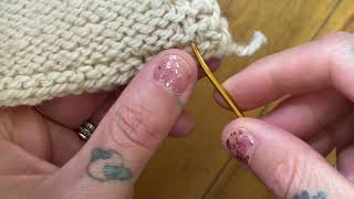 How to weave in ends using duplicate stitch