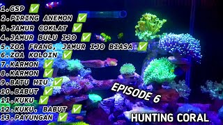 HUNTING CORAL LAGI BIAR PENUH.REEF TANK TIM THREE A DI TOKO RILA DESIGN AQUARIUM.PONDOK GEDE BEKASIH