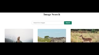 Part #01 Image Searching Application using HTML, CSS & JAVASCRIPT
