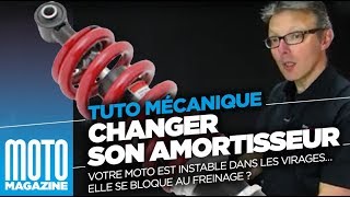 Comment changer son amortisseur moto - Tuto mécanique moto (Motomag)