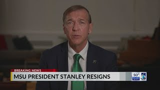 Msu Presidnet Stanley Resigns