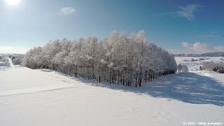 【ドローン ４Ｋ】　樹氷　Soft rime　4K UHD