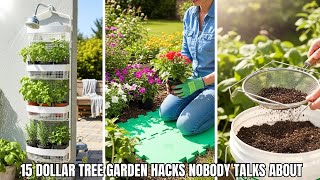 15 Dollar Tree Garden Hacks NOBODY Talks About In 2025 | Transform Your Garden
