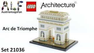 Lego Architecture 21036 Arc de Triomphe - Lego Speed Build Review