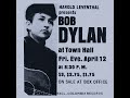 bob dylan town hall new york city 4 12 1963 full concert