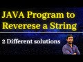 How to reverse a String in JAVA| Java Interview questions and answers