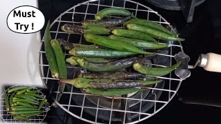 ಸುಟ್ಟ ಬೆಂಡೆಕಾಯಿ ಬಜ್ಜಿ |Bendekayi Gojju|Ladies Finger Side Dish|ಬೆಂಡೆಕಾಯಿ ಗೊಜ್ಜು|Must Try Side Dish