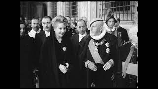 Eva „Evita” Perón's private audience with Pope Pius XII at the Vatican 1947