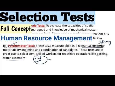 Tests And Interview Techniques In Hrm | Selection Tests In Human ...