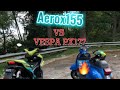 Ride genting versi Last minit! NVX155/Aerox155 vs Vespa Excel177cc mmg paduu #vlog #nvx