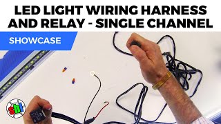 LED Light Wiring Harness with Switch and Relay Single Channel DT Connector