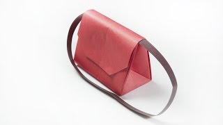 How to make a paper handbag | Origami clutch