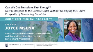 Can We Cut Emissions Fast Enough? With Joyce Msuya, UNEP