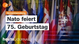 heute journal vom 04.4.24 75 Jahre Nato, Lindners Steuersenkungspläne, Kampf gegen Plastik (english)