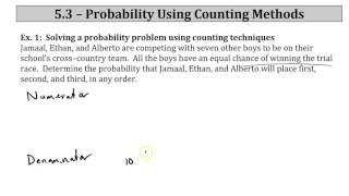 5 3 Probability using Counting Methods
