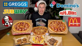 FULL DAY OF EATING CHRISTMAS FAST FOOD - CAN I EAT OVER 10,000 CALORIES!?