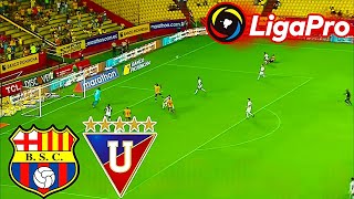 Barcelona vs Liga de Quito EN VIVO Liga Pro Ecuador 2024