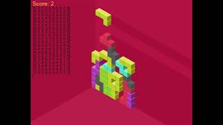 Python Game from scratch - 2D Isometric Tetris test