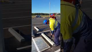 Concrete Wheel Stops Install | TKO Bollards