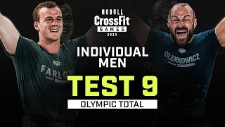 Olympic Total — Men’s Individual Test 9 — 2023 NOBULL CrossFit Games