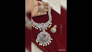 Gj polished cz heavy necklace set 2149/-fs book and order what's up me 6309144288